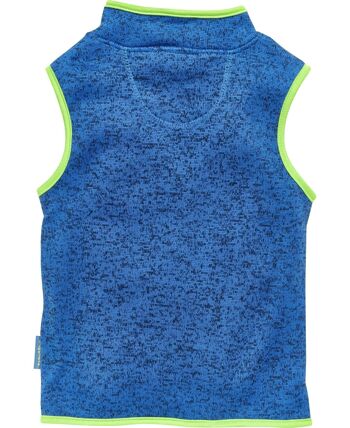 Gilet polaire tricot - bleu 3