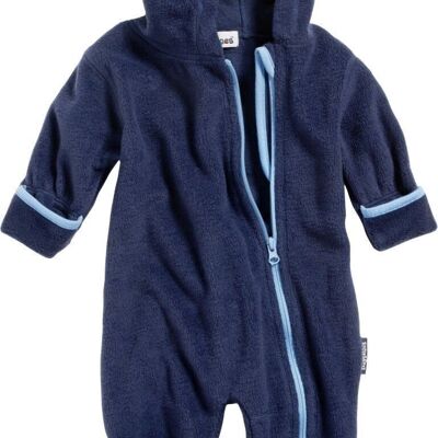 Fleece overall in a contrasting color - navy