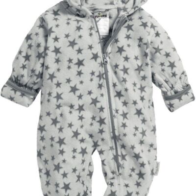 Fleece jumpsuit stars -grey
