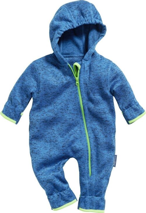 Strickfleece-Overall -blau