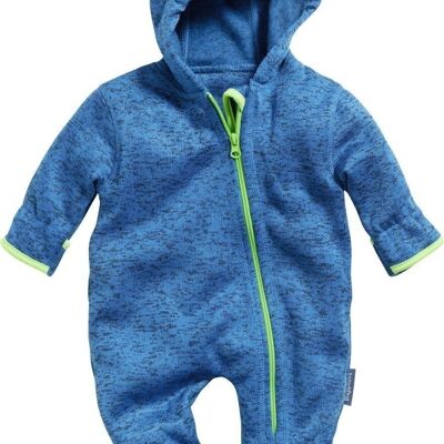 Strickfleece-Overall -blau