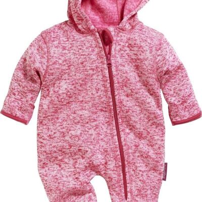 Knit fleece overall -pink