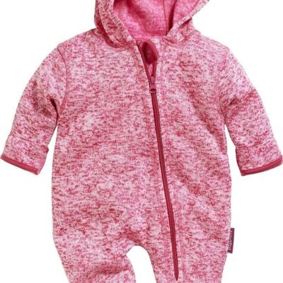 Strickfleece-Overall -pink