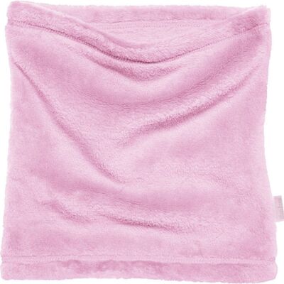 Cuddly fleece tube scarf -pink