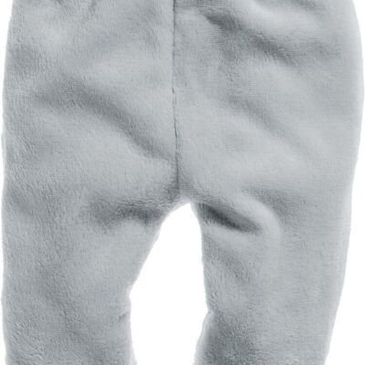 Pantaloni morbidi in pile -grigio