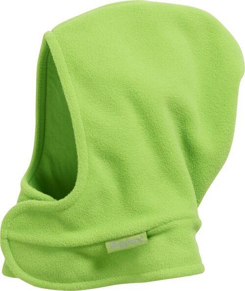 Fleece-Schalmütze mit Klettverschluß -grün