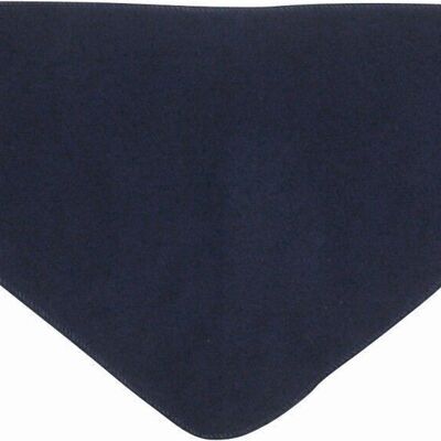 Fleece triangular scarf -navy