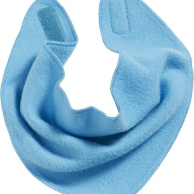Fleece triangular scarf - aqua blue