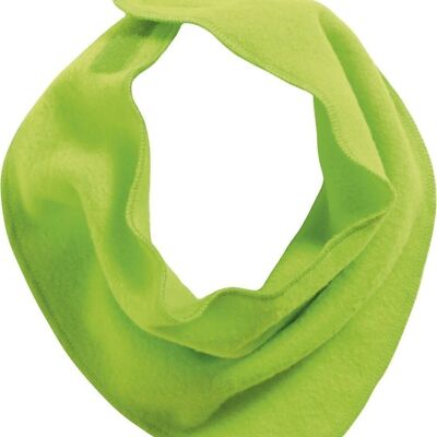 Fleece triangular scarf - green