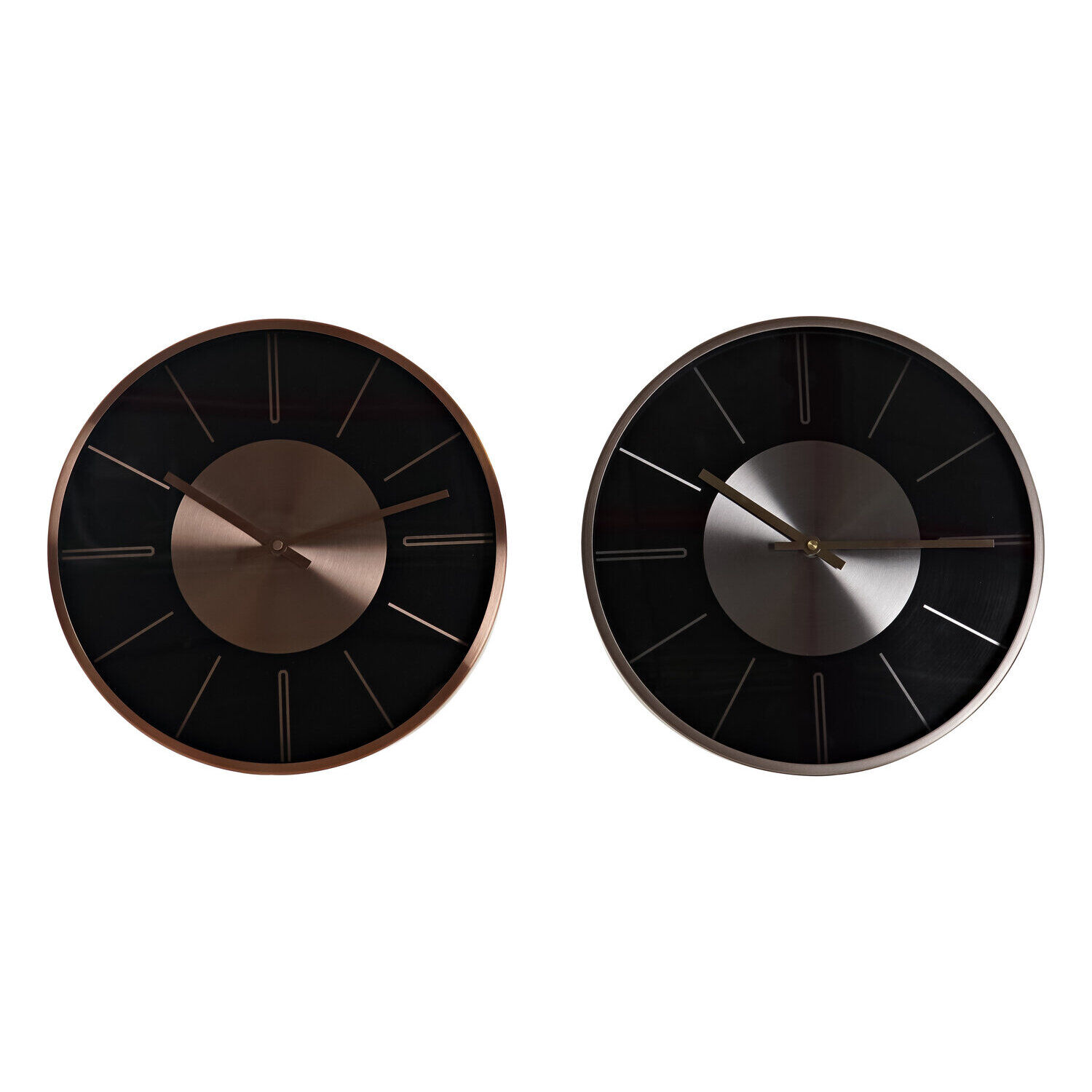 Aluminum wall clock 30x4x30 2 assorted.