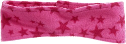 Fleece-Stirnband Sterne -pink