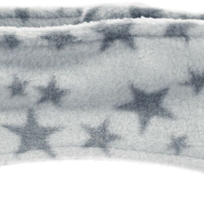 Fleece headband stars -grey