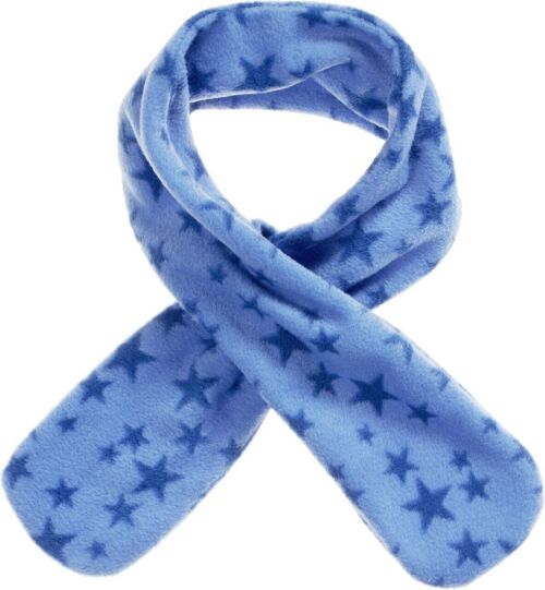 Fleece-Steckschal Sterne -blau