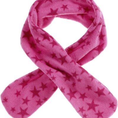 Fleece-Steckschal Sterne -pink