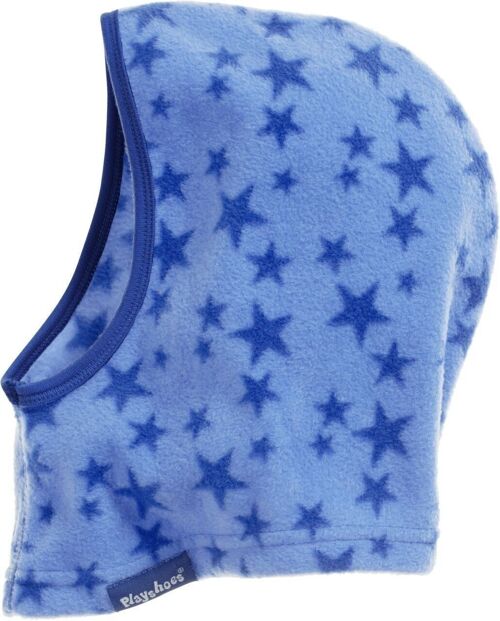 Fleece-Schlupfmütze Sterne -blau