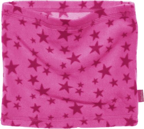 Fleece-Schlauchschal Sterne -pink