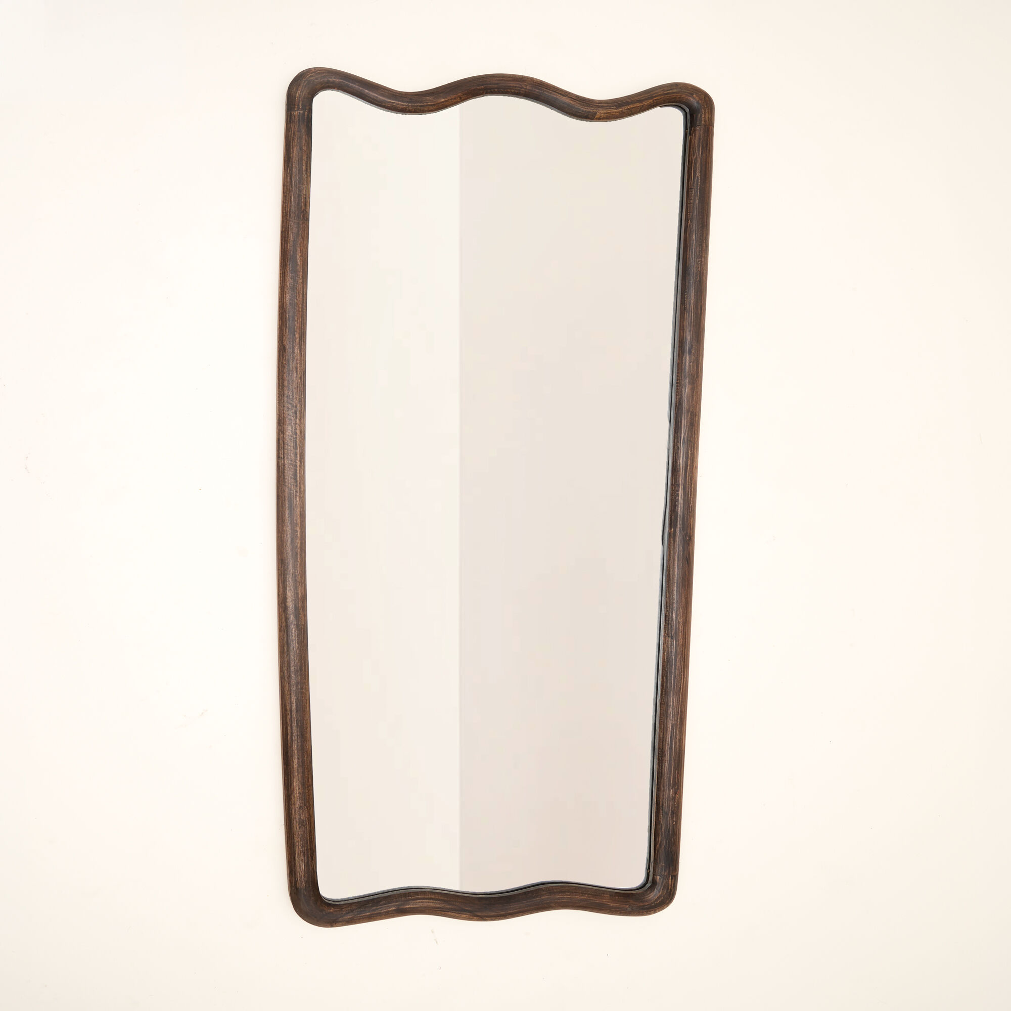 Soft Wave Full Length Mirror in Solid Mango Wood 80x180 cm