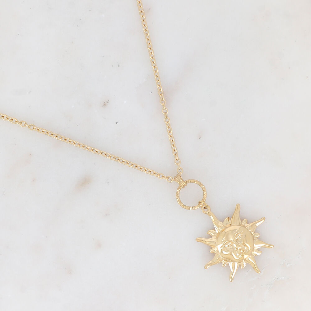 Necklace with smiling sun BN1138X0700(80+10CM)