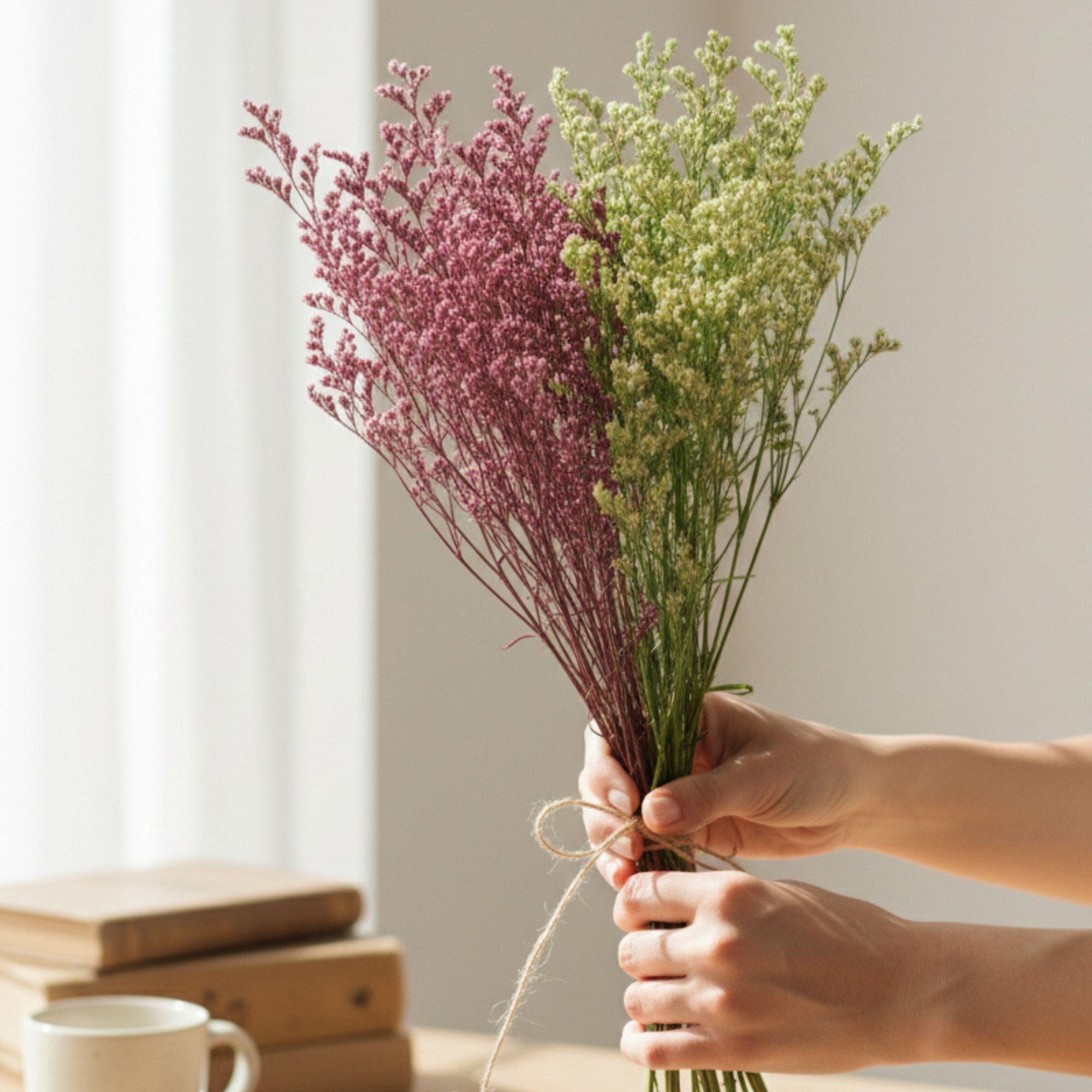 120g Natural Dried Flower Bouquet (Colours Available)