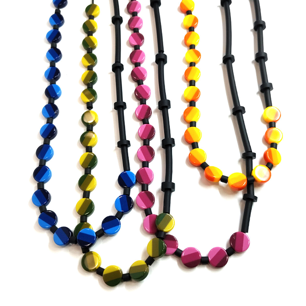 "MARYAM" | Collier long- sautoir réglable [perles en résine]