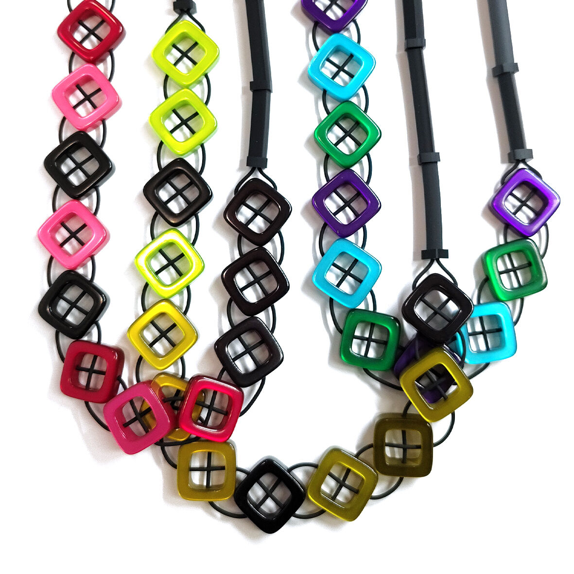 MAEVE | Collier long - sautoir réglable [perles en résine]