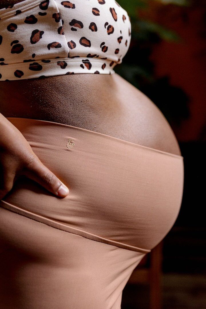 Legging de grossesse et post partum Bloom clay