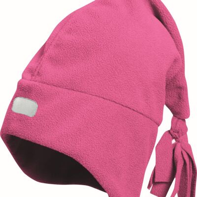 Fleece-Zipfelmütze -pink
