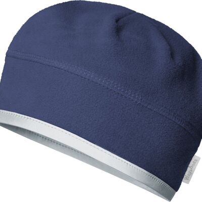 Fleece hat suitable for helmets - navy