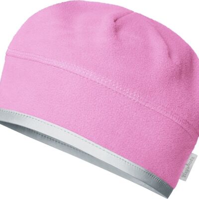 Fleece-Mütze helmgeeignet -pink
