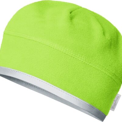 Fleece hat suitable for helmets - green