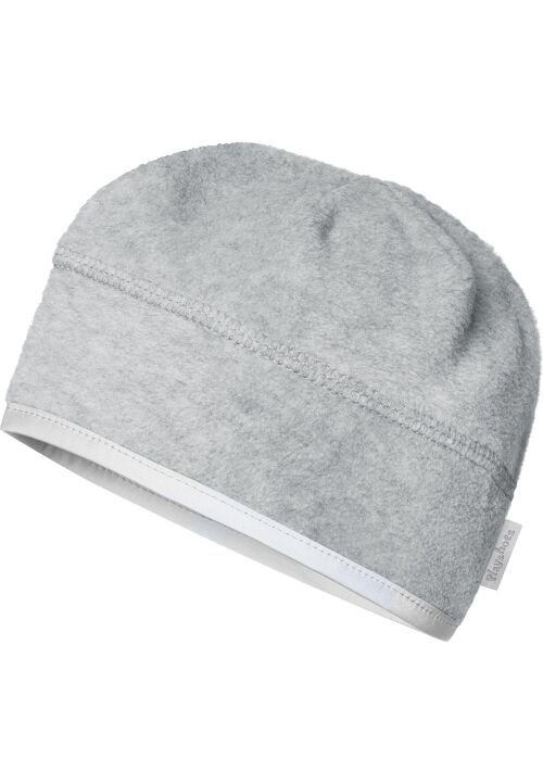 Fleece-Mütze helmgeeignet -grau/melange