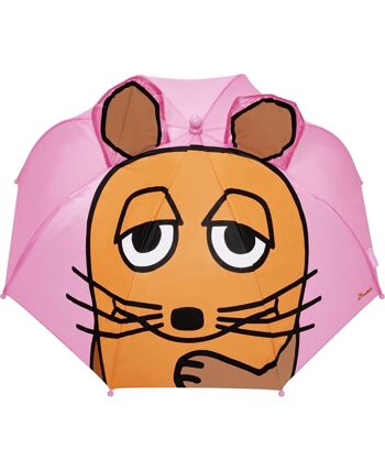 Parapluie 3D LA SOURIS - rose 2