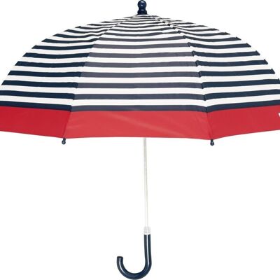 Regenschirm maritim -marine/weiß