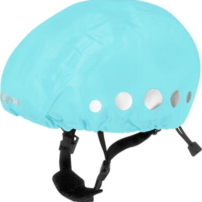 Rain cover for bicycle helmets -turquoise