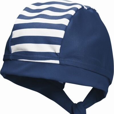 UV-Schutz Kopftuch Maritim -marine/weiß