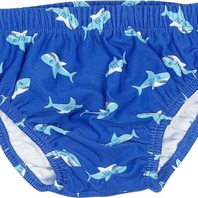 UV protection diaper pants Shark -blue