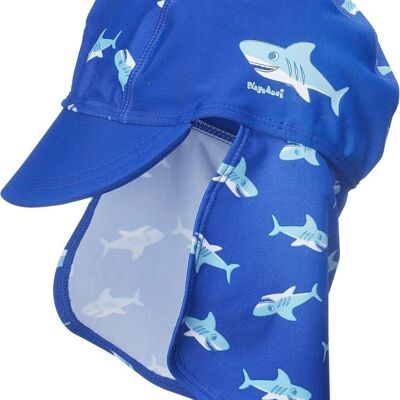 Chapeau anti-UV requin -bleu