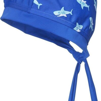 UV-Schutz Kopftuch Hai -blau