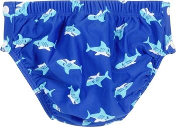 Couche-culotte anti-UV Shark avec boutons - bleu 2