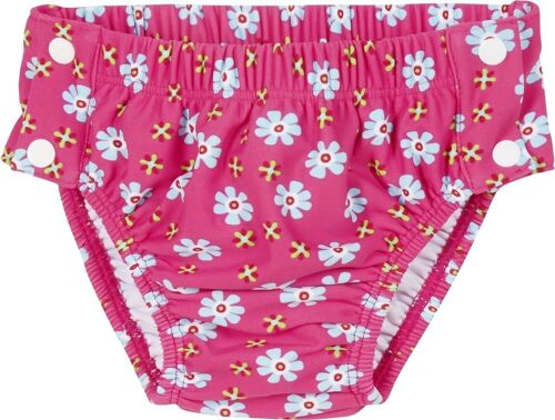 UV-Schutz Windelhose Blumen zum Knöpfen -pink