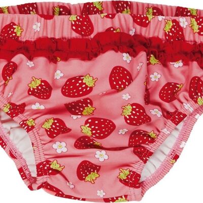 Pañal protección UV pantalón fresas rosa