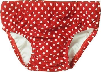 Couche-culotte anti-UV points -rouge 1
