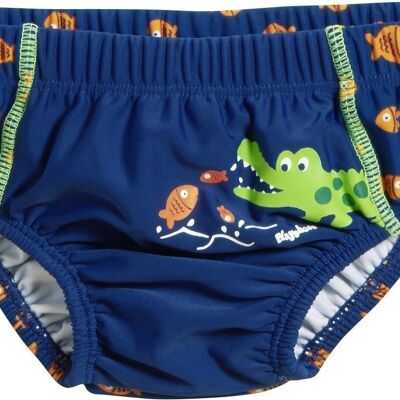 Couche-culotte anti-UV crocodile -marine