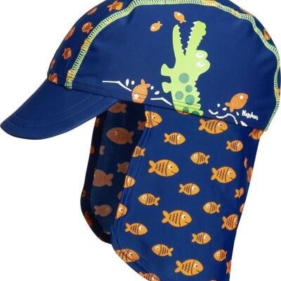 Casquette anti-UV crocodile -marine