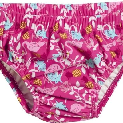 UV protection diaper pants flamingo with buttons -turquoise