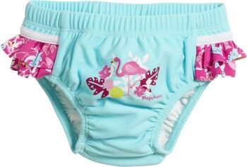Couche-culotte protection UV flamingo -turquoise 1