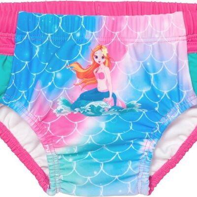 UV protection diaper pants mermaid -pink