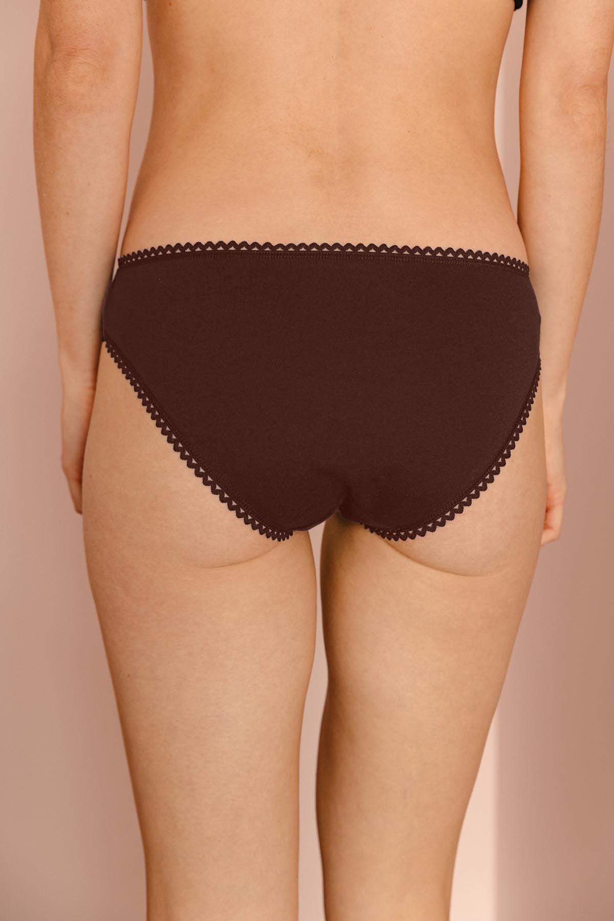 Culotte Coton BIO - Marron foncé