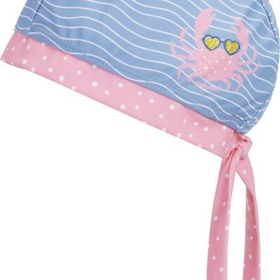 UV protection headscarf cancer - blue/pink