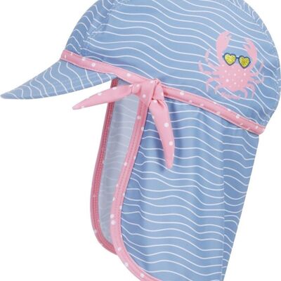 UV protection cap cancer -blue/pink